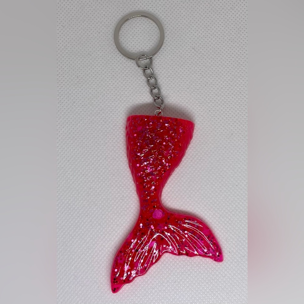 Epoxy Resin Mermaid Tail Keychain